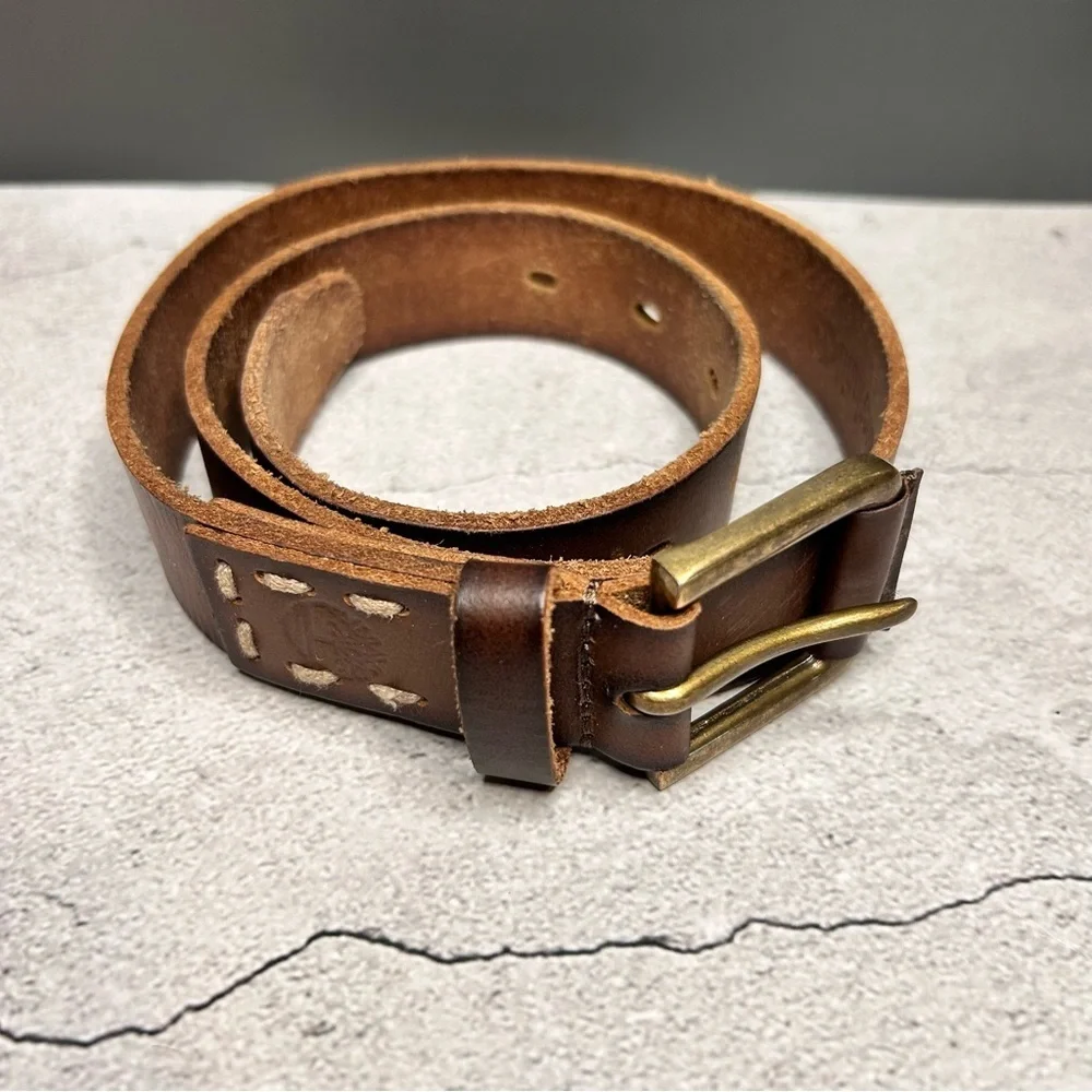 Timberland Kids Brown Leather Belt